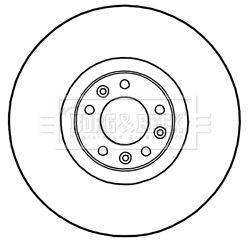 BORG & BECK Тормозной диск BBD6043S